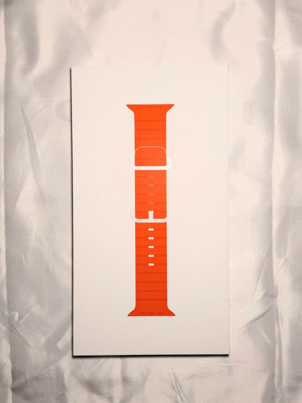 Apple Watch Ultra Orange Ocean Band - Natural Titanium